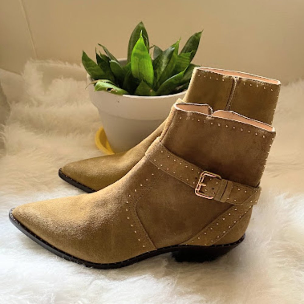 Loeffler Randall Joni western booties 8.5 B
